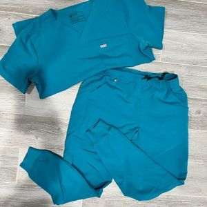 Mens TEAL figs scrub set